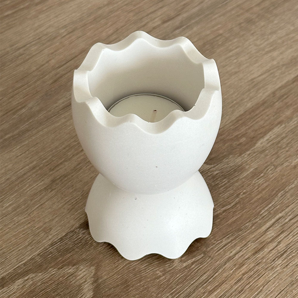 Alhajero y portavelas Huevo